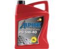 Моторное масло ALPINE PD Pumpe-Duse 5W40 / 0100169 (4л)                                                   