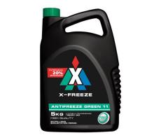 Антифриз  X-Freeze Green G11 -40°С готовый 5кг