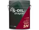 Моторное масло S-OIL DRAGON SN 10W30 / DSN103020 (20л)